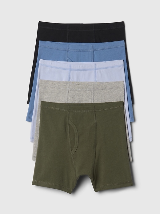 boxershorts für kinder einfarbig 5er-pack