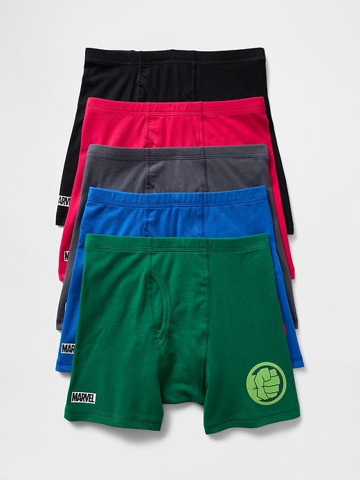 marvel boxershorts für kinder aus bio-baumwolle 5er-pack