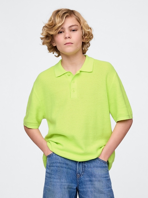 lässiges polo-shirt für kinder