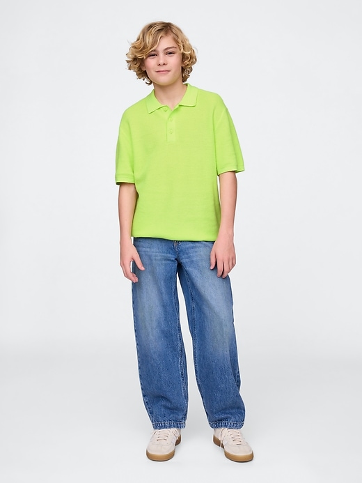 lässiges polo-shirt für kinder