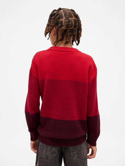 kinder-cashsoft-pullover mit lockerem rundhalsausschnitt