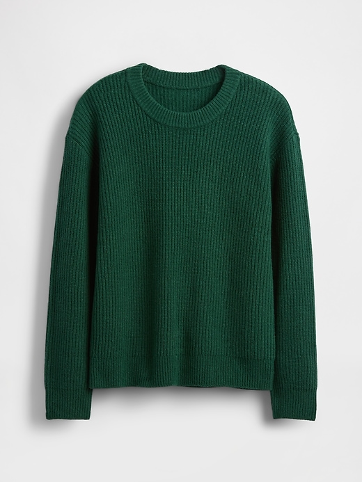 kinder-cashsoft-pullover mit lockerem rundhalsausschnitt