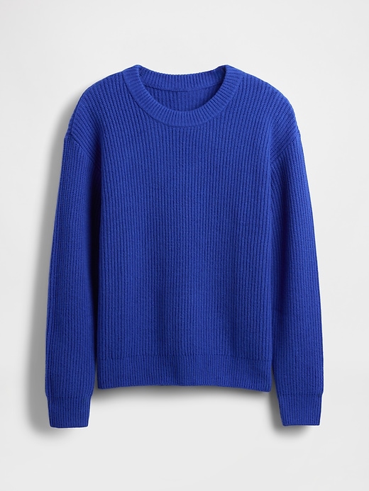 kinder-cashsoft-pullover mit lockerem rundhalsausschnitt