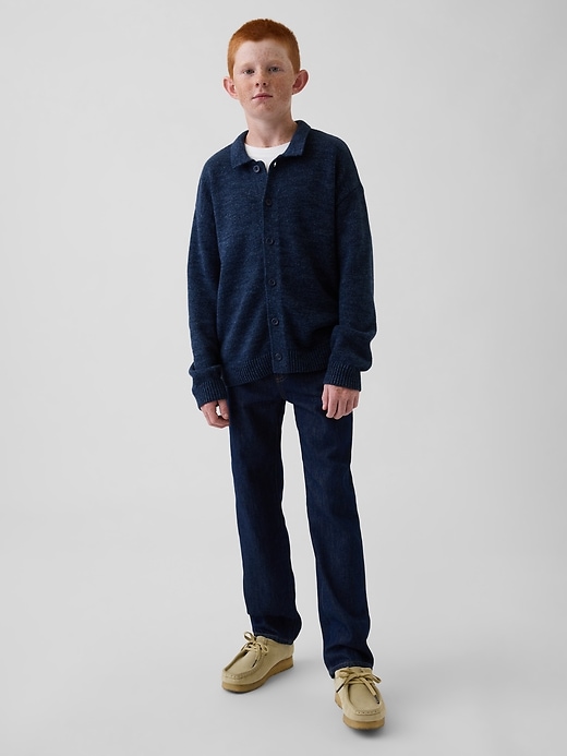 lässiger polo-cardigan für kinder