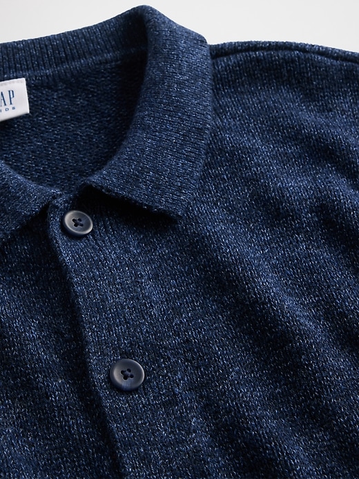 lässiger polo-cardigan für kinder