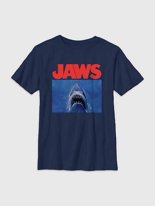 kinder-t-shirt mit hai-motiv
