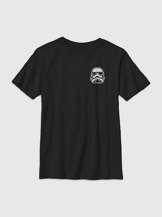 star wars kinder-t-shirt mit besticktem stormtrooper-motiv
