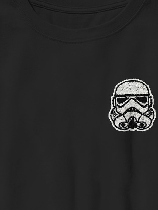 star wars kinder-t-shirt mit besticktem stormtrooper-motiv