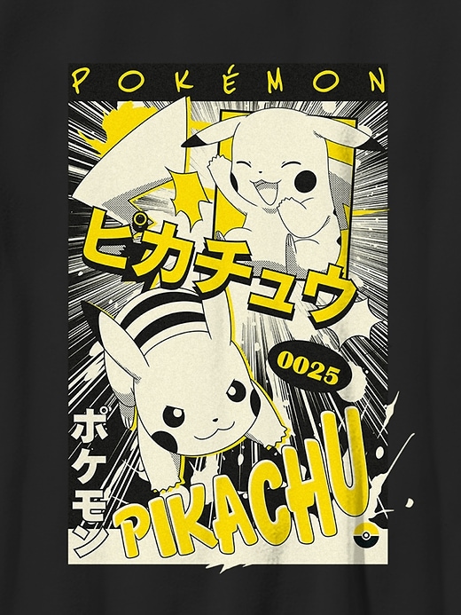 pokémon pikachu manga grafik-t-shirt für kinder