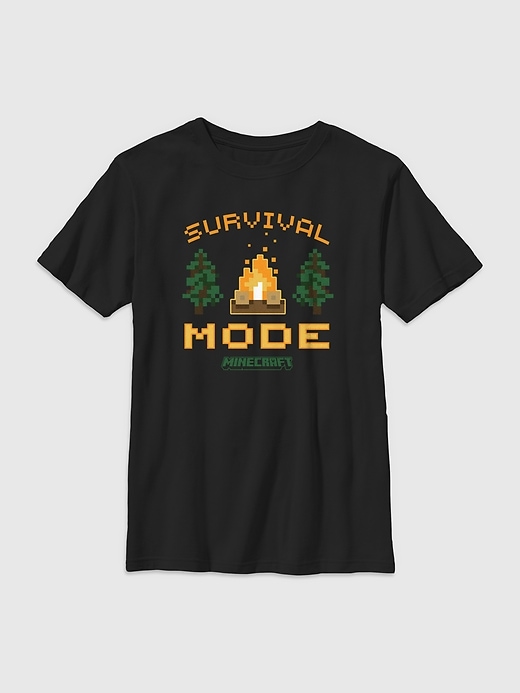 minecraft survival mode grafik-t-shirt für kinder