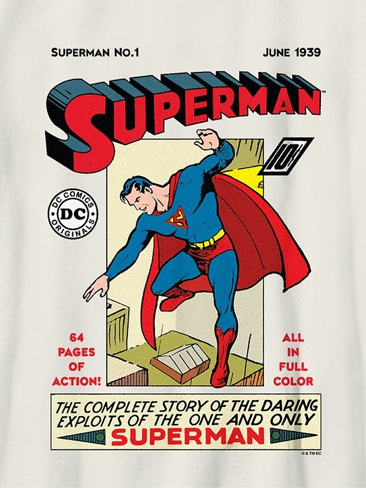 superman vintage-comic-t-shirt für kinder