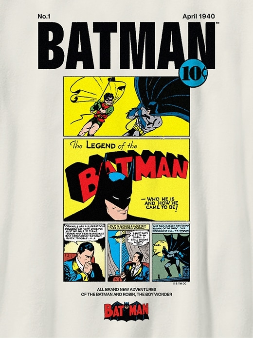 batman-t-shirt für kinder im vintage-comic-stil