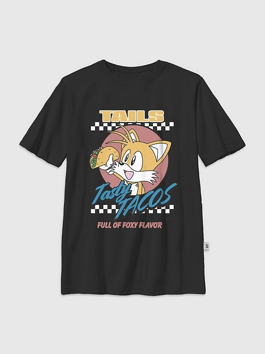 sonic the hedgehog tails tacos grafik-t-shirt für kinder