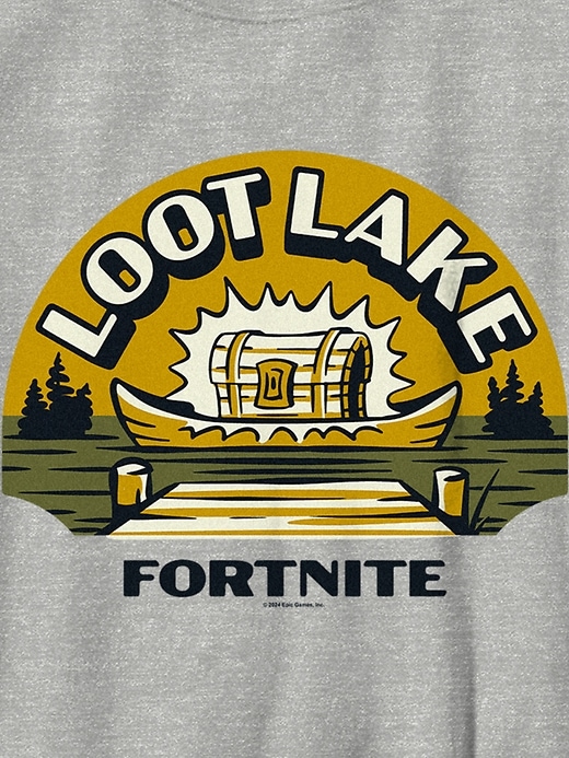 fortnite loot lake grafik-t-shirt für kinder