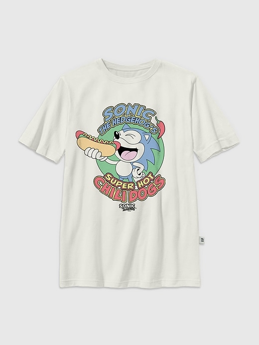 sonic the hedgehog chilidogs grafik-t-shirt für kinder