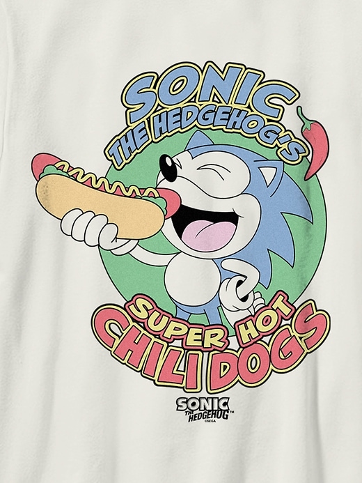 sonic the hedgehog chilidogs grafik-t-shirt für kinder