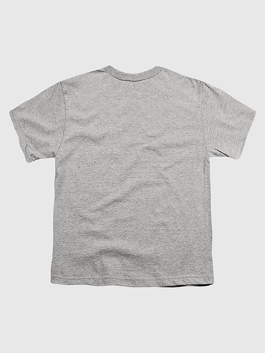 kinder-t-shirt mit superman-2025-logo vollfarbigem used-look-grafik