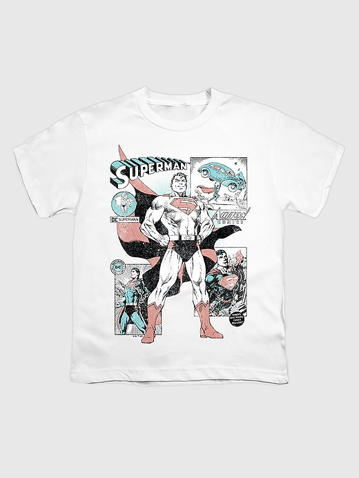 superman-comic-panel-grafik-t-shirt für kinder