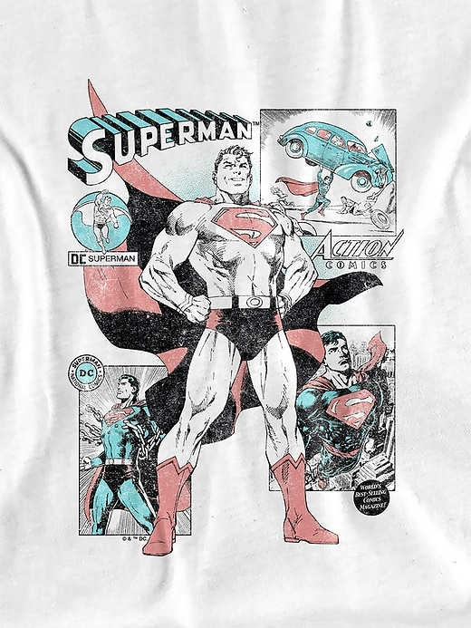 superman-comic-panel-grafik-t-shirt für kinder