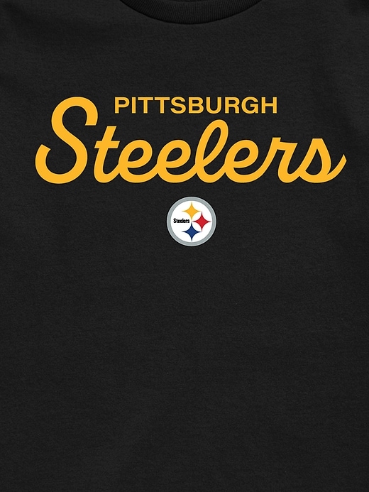 nfl-t-shirt für kinder mit schriftzug „signature script