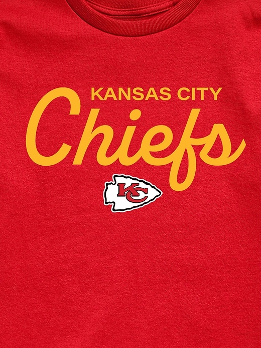 nfl-t-shirt für kinder mit schriftzug „signature script
