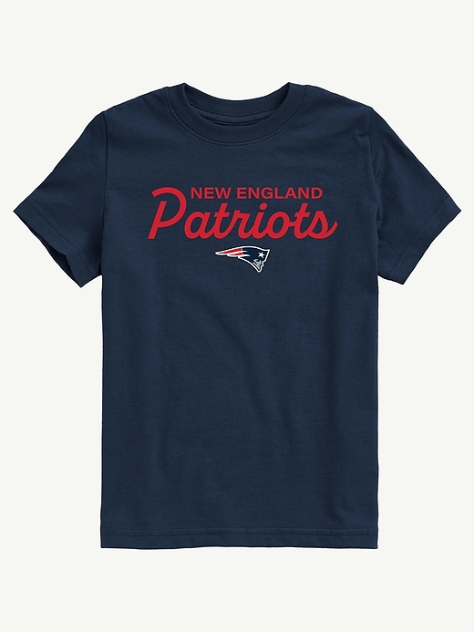 nfl-t-shirt für kinder mit schriftzug „signature script