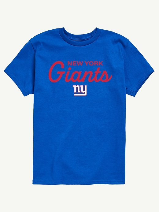 nfl-t-shirt für kinder mit schriftzug „signature script