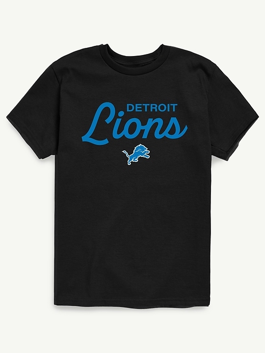 nfl-t-shirt für kinder mit schriftzug „signature script
