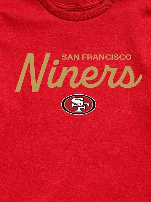 nfl-t-shirt für kinder mit schriftzug „signature script