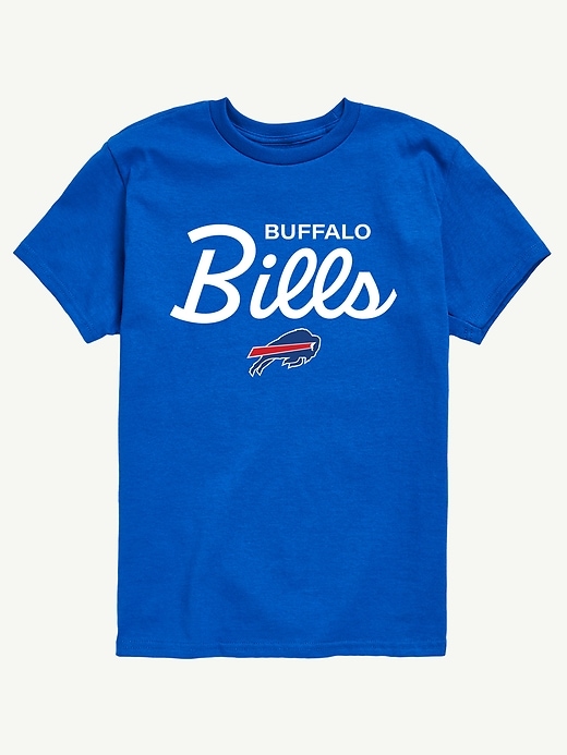 nfl-t-shirt für kinder mit schriftzug „signature script