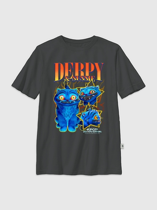 kinder-t-shirt mit k-pop-motiv „demon hunters derpy y2k