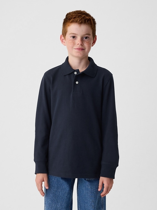 kinder-poloshirt aus bio-baumwolle