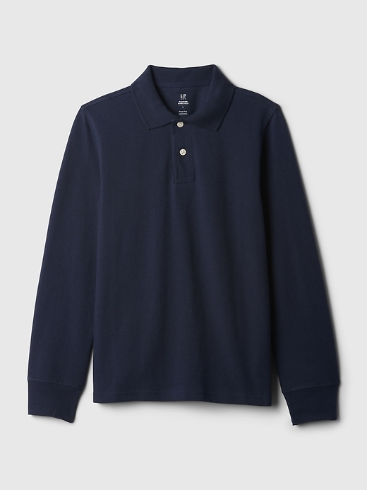 kinder-poloshirt aus bio-baumwolle