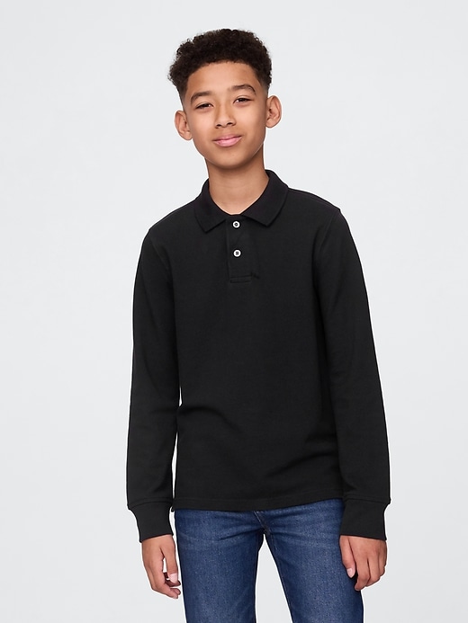 kinder-poloshirt aus bio-baumwolle