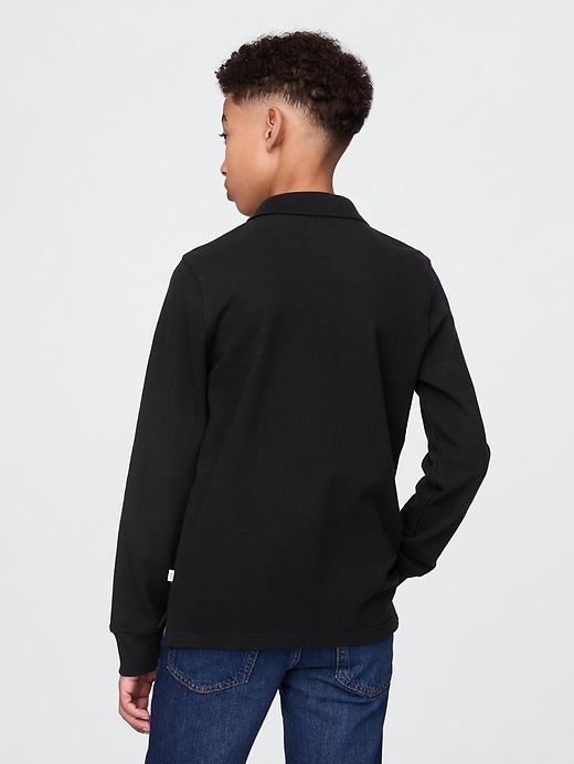 kinder-poloshirt aus bio-baumwolle