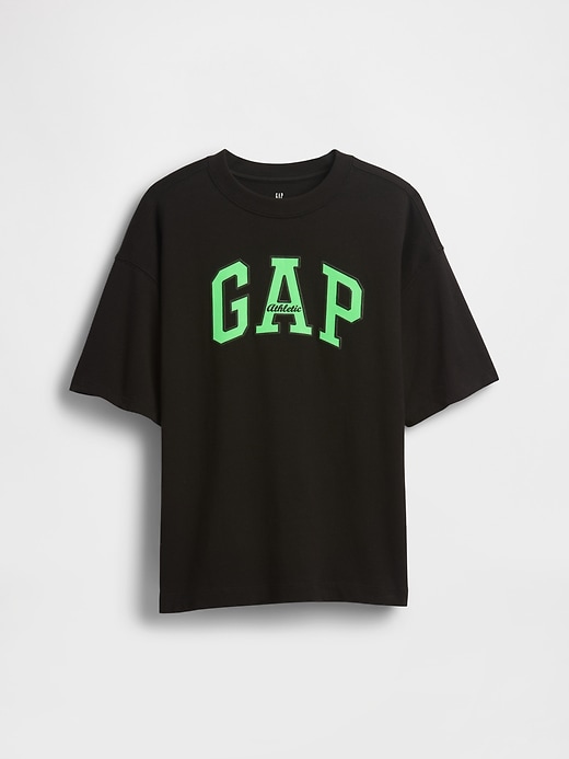 schweres kinder-sport-t-shirt mit logo