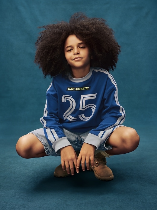 kinder-fußballtrikot mit logo