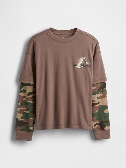 2-in-1-t-shirt mit grafik für kinder
