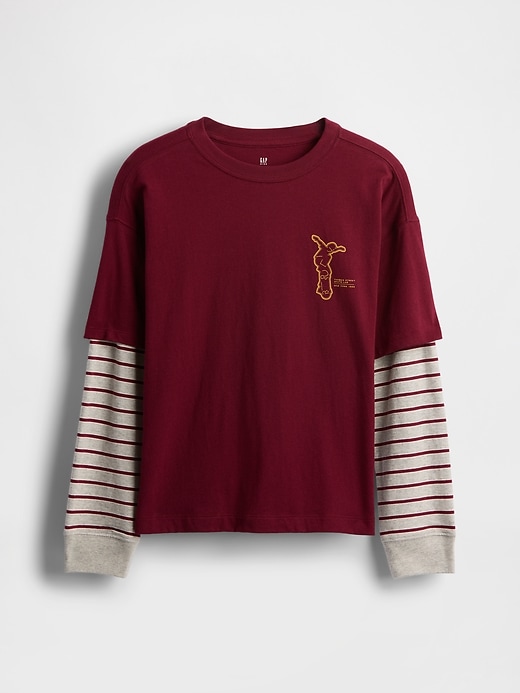 2-in-1-t-shirt mit grafik für kinder