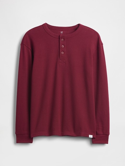 lässiges henley-t-shirt für kinder
