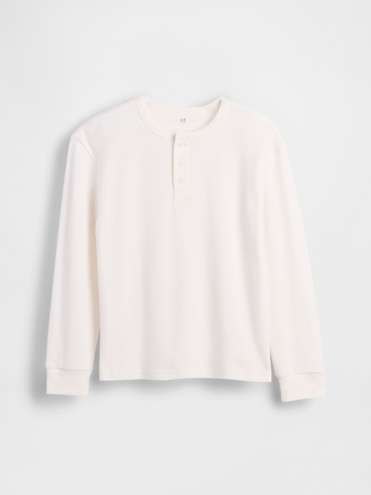 lässiges henley-t-shirt für kinder