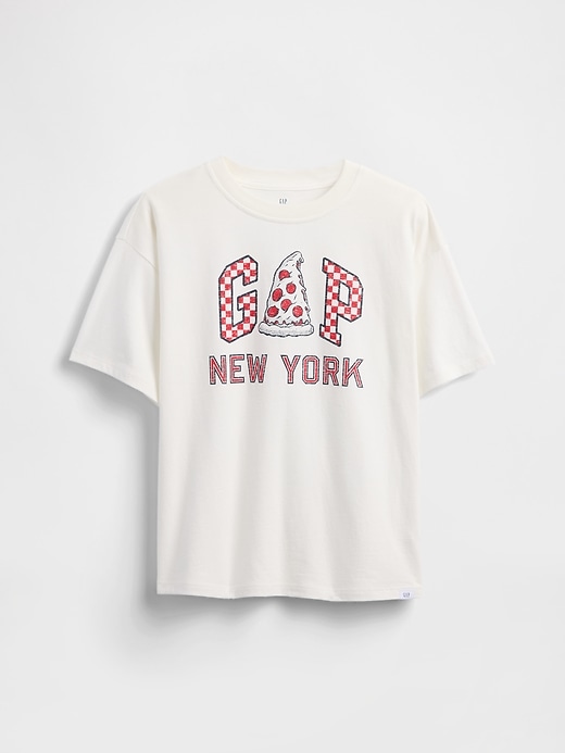 lässiges kinder-t-shirt mit grafiklogo