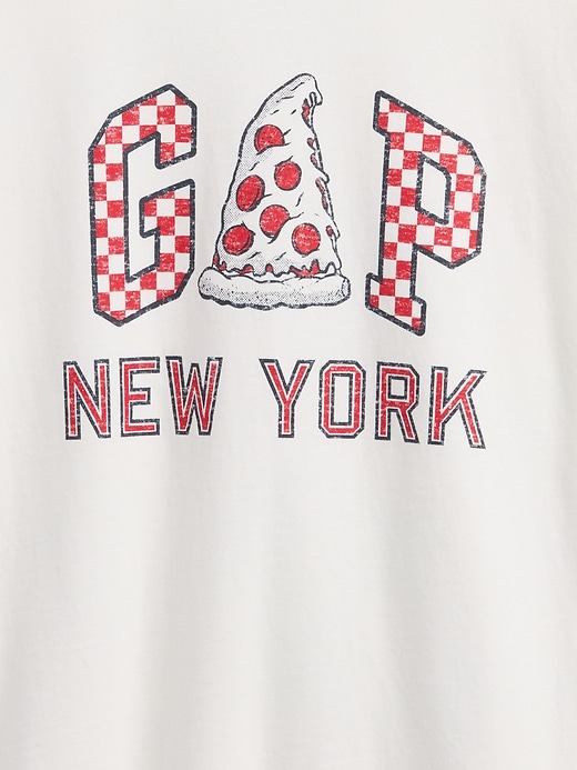 lässiges kinder-t-shirt mit grafiklogo