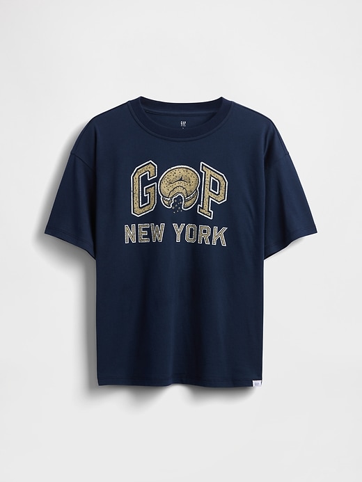 lässiges kinder-t-shirt mit grafiklogo