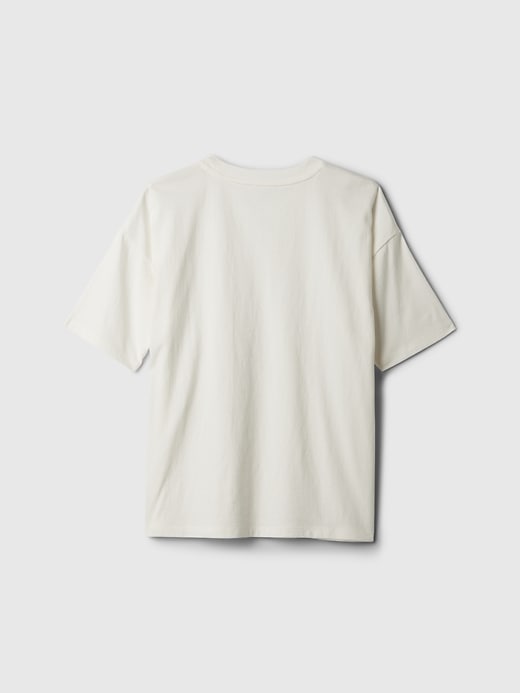 kinder-t-shirt mit lockerer passform