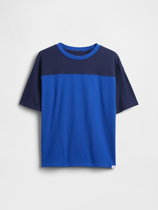 kinder-t-shirt mit lockerer passform