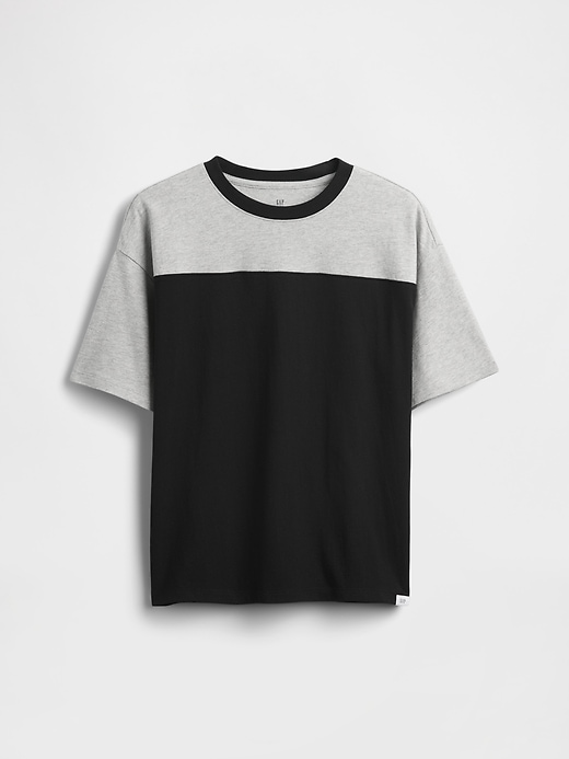 kinder-t-shirt mit lockerer passform