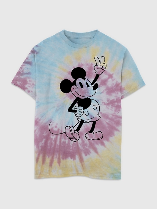 mickey-mouse-t-shirt im batik-look für kinder