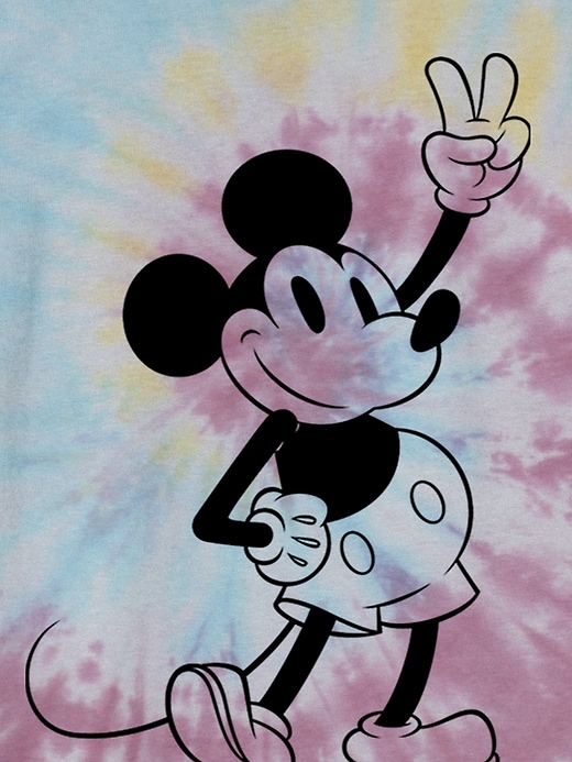 mickey-mouse-t-shirt im batik-look für kinder