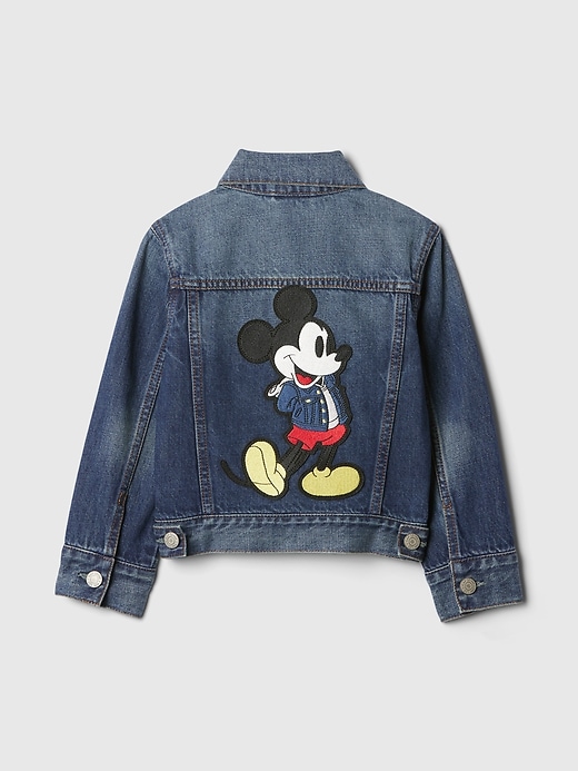 gap × disney baby kleinkind mickey mouse icon jeansjacke
